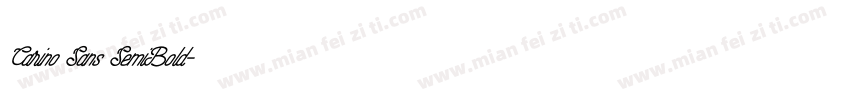 Carino Sans SemiBold字体转换
